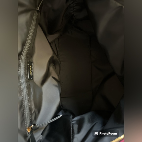 Versace nylon fuscia large tote & dust bag! NWOT! - Picture 12 of 12